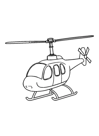 Helikopter — színező