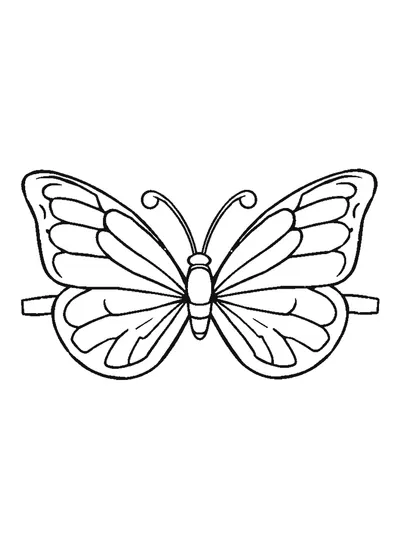Pillangó alakú szemmaszk — sablon